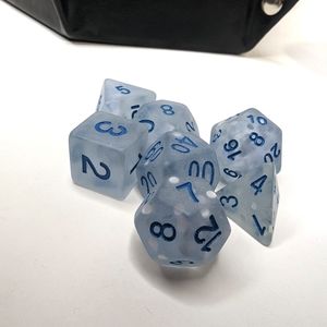 Polyhedral Dice Set With Sliding Dice Case